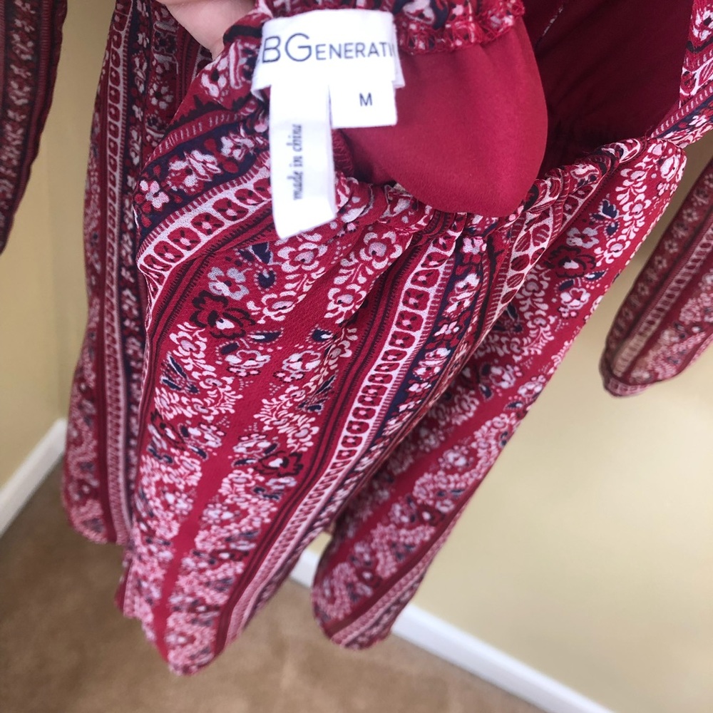 Bcbgeneration Printed Open Back Romper - image 4